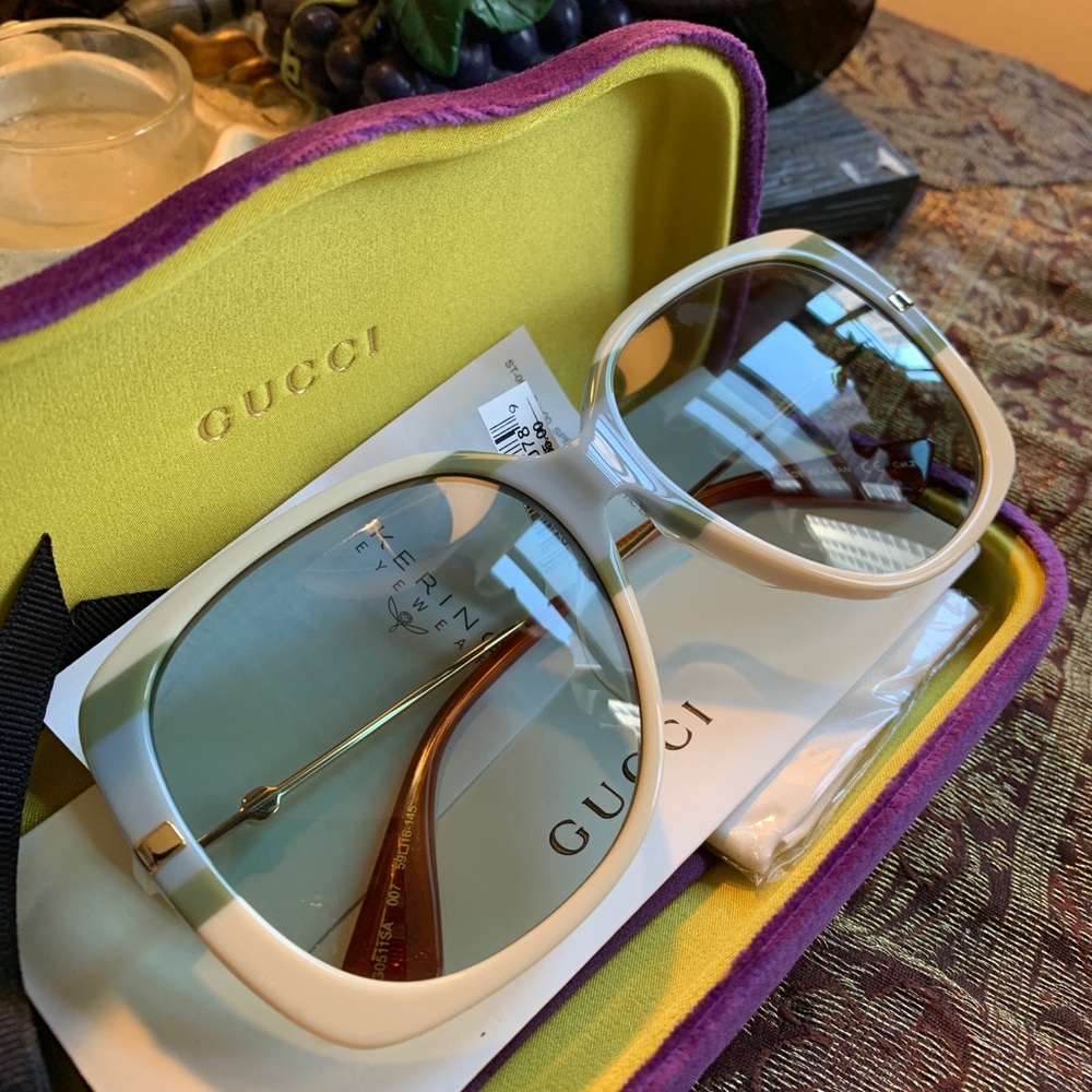 SOLD ⛔️Authentic Gucci 59 Oversized Square acetate/metal sunglasses - Picture 2 of 14